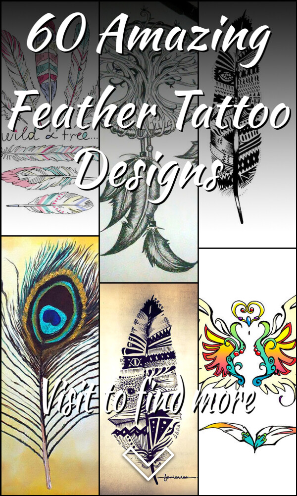 60 Amazing Feather Tattoo Designs