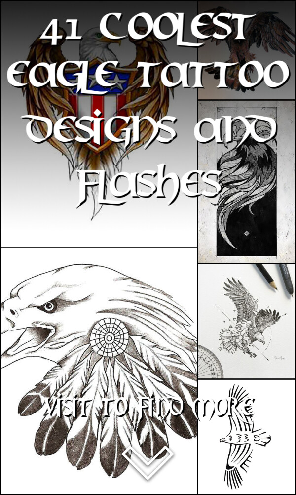 41 Coolest Eagle Tattoo Designs and Flashes