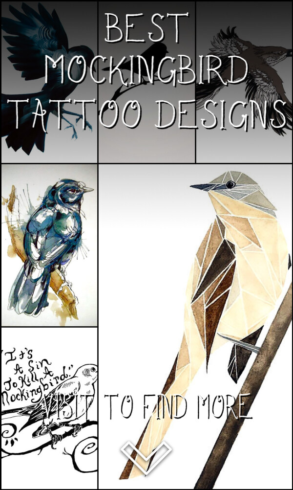 10 Best Mockingbird Tattoo Designs