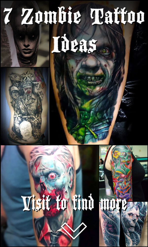 7 Zombie Tattoo Ideas