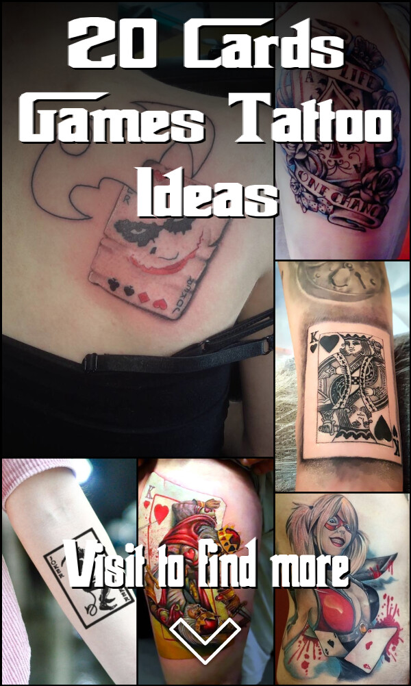 20 Cards & Games Tattoo Ideas