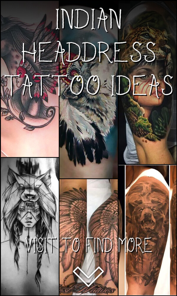 6 Indian Headdress Tattoo Ideas