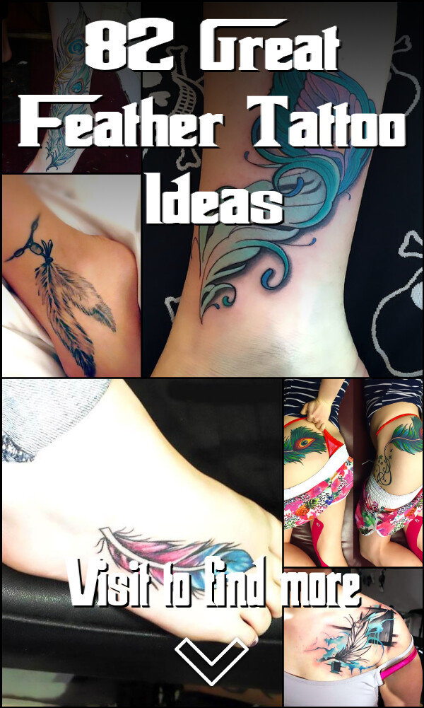 82 Great Feather Tattoo Ideas