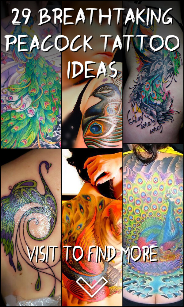 29 Breathtaking Peacock Tattoo Ideas