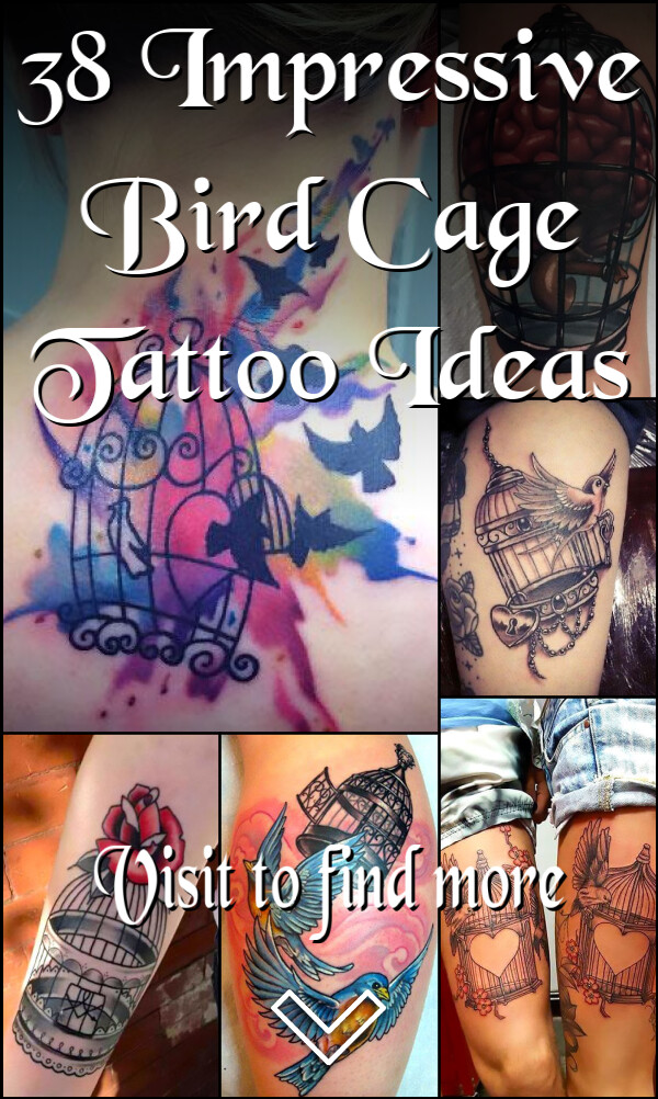 38 Impressive Bird Cage Tattoo Ideas