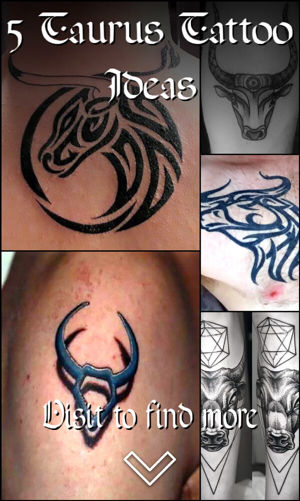 5 Taurus Tattoo Ideas