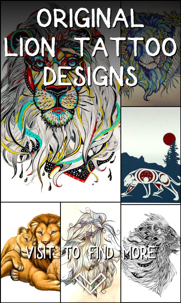 25 Original Lion Tattoo Designs