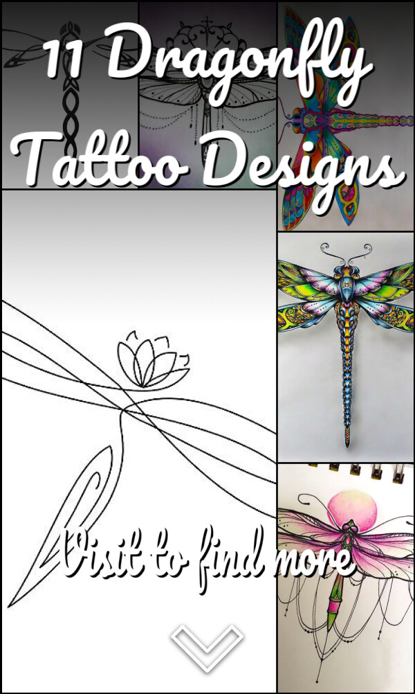 11 Dragonfly Tattoo Designs