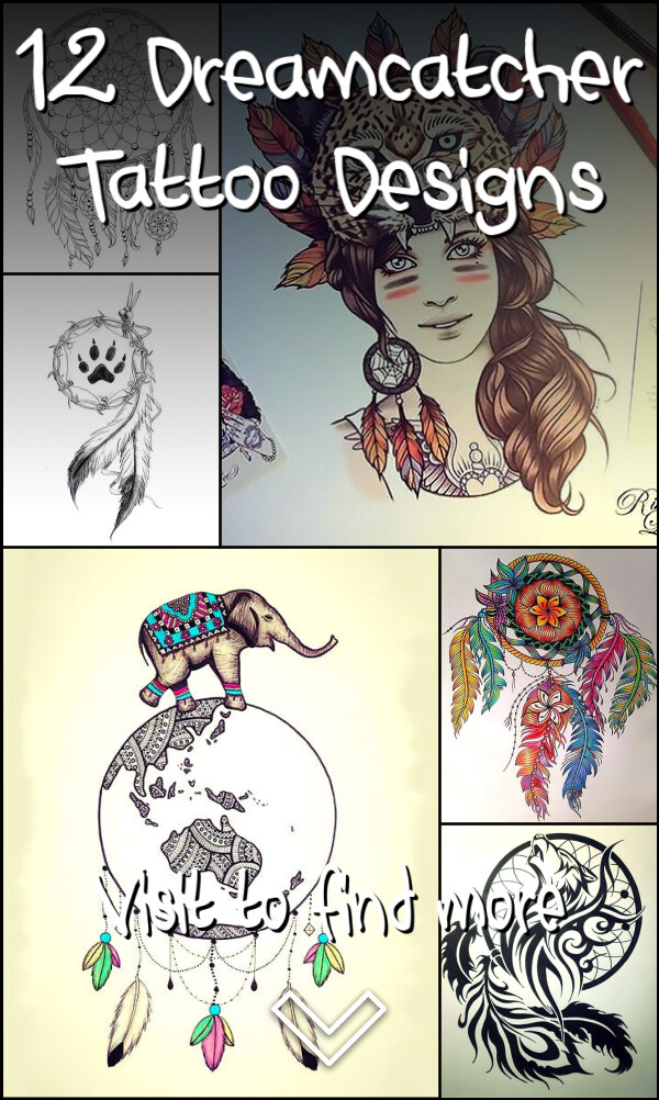 12 Dreamcatcher Tattoo Designs