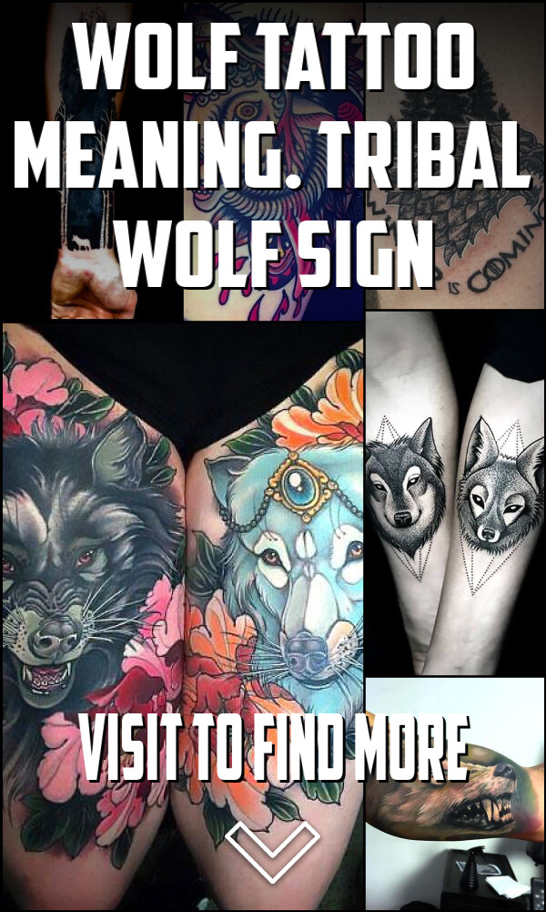 Wolf Tattoo Meaning. Tribal Wolf Sign