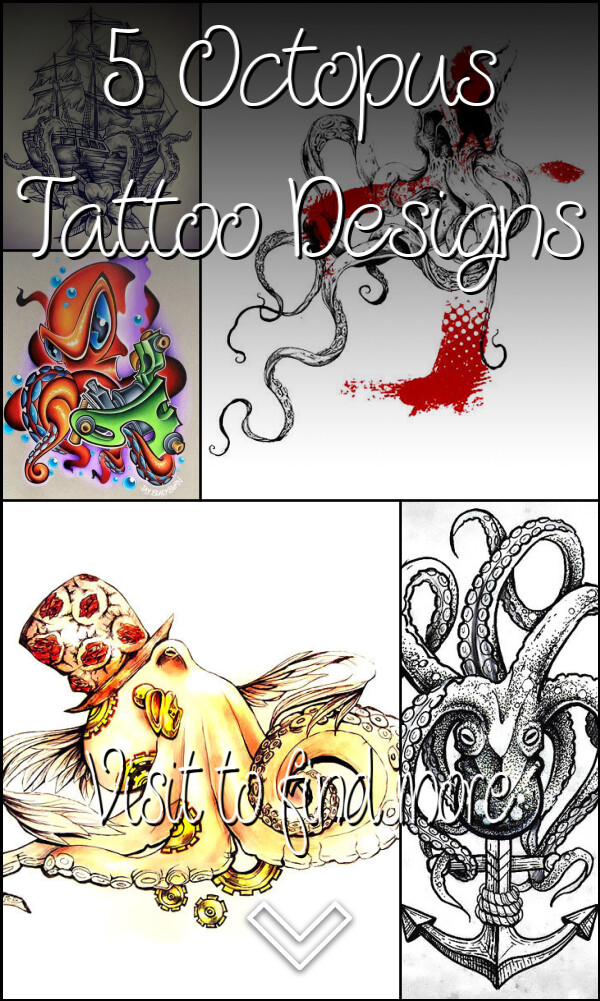 5 Octopus Tattoo Designs