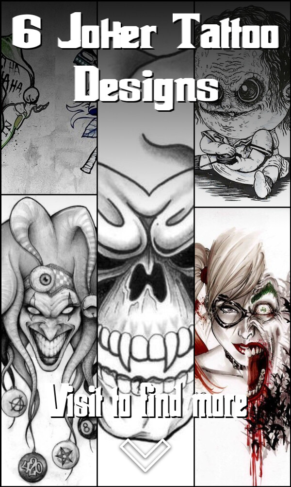 6 Joker Tattoo Designs