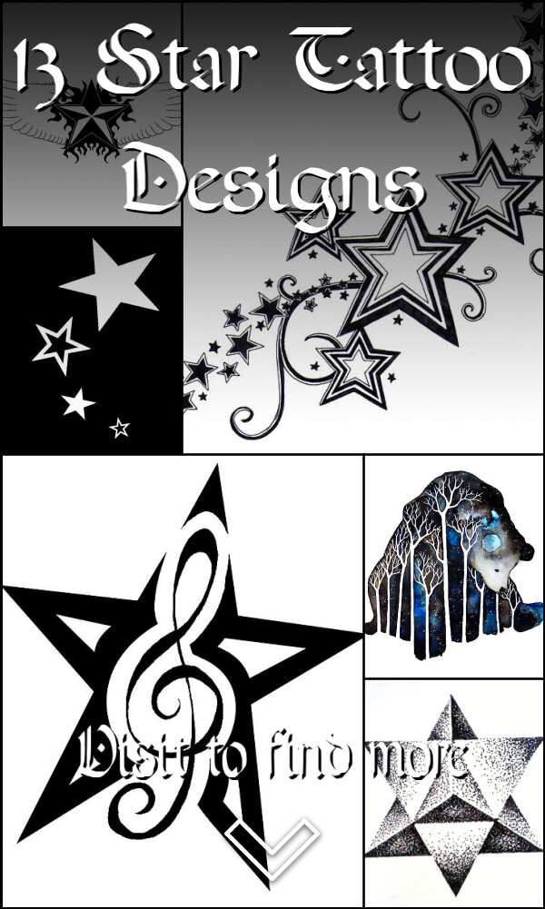 13 Star Tattoo Designs