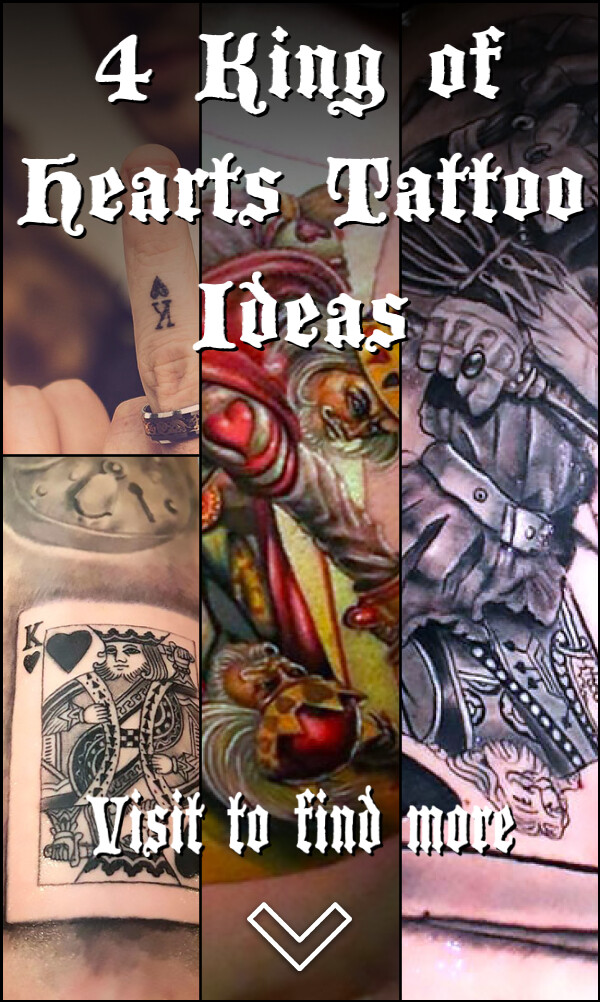 4 King of Hearts Tattoo Ideas