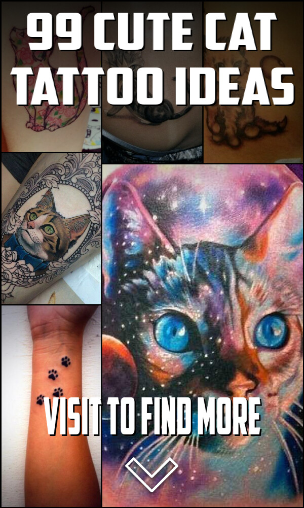 99 Cute Cat Tattoo Ideas