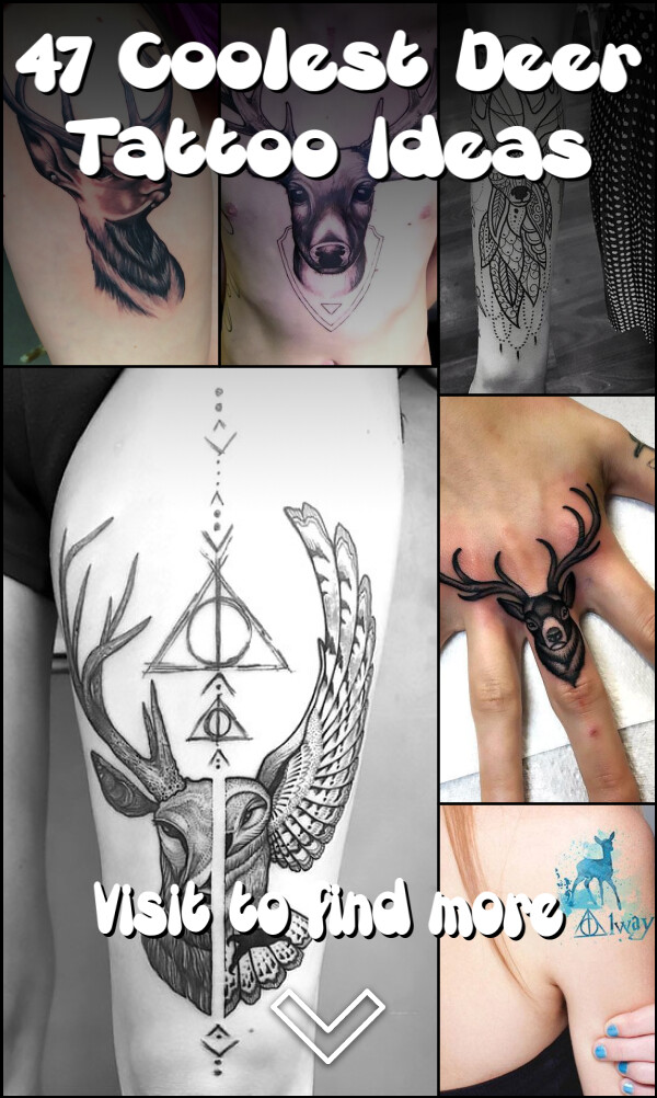 47 Coolest Deer Tattoo Ideas