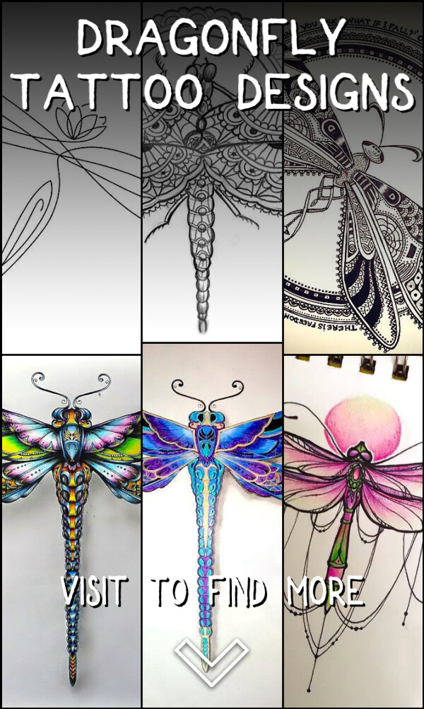 11 Dragonfly Tattoo Designs