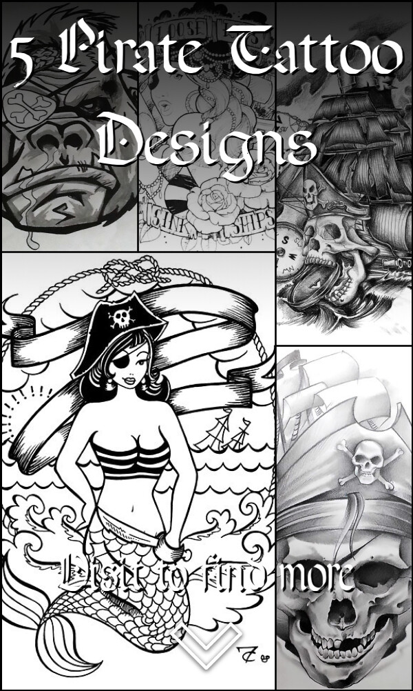 5 Pirate Tattoo Designs