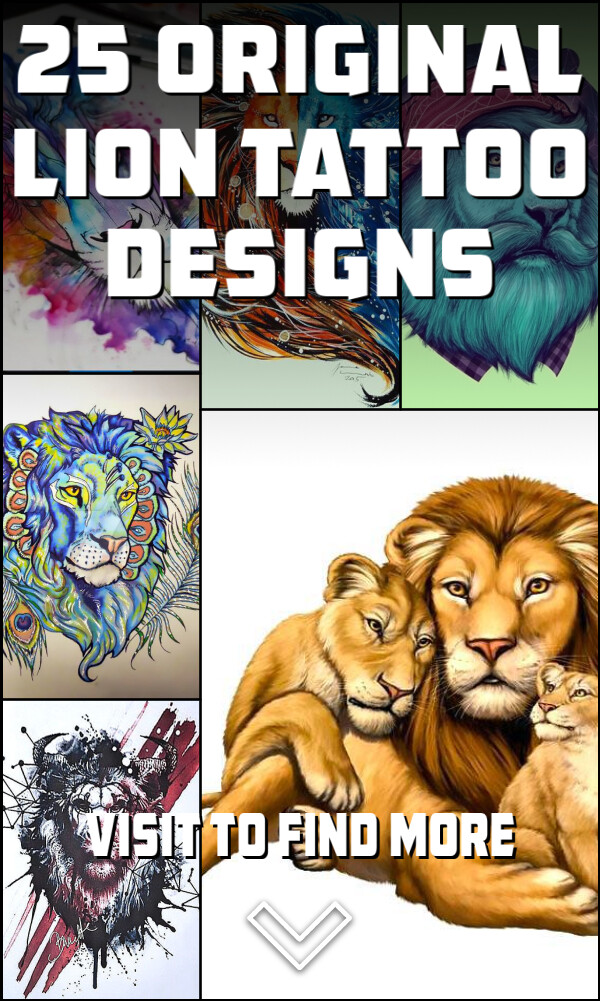 25 Original Lion Tattoo Designs