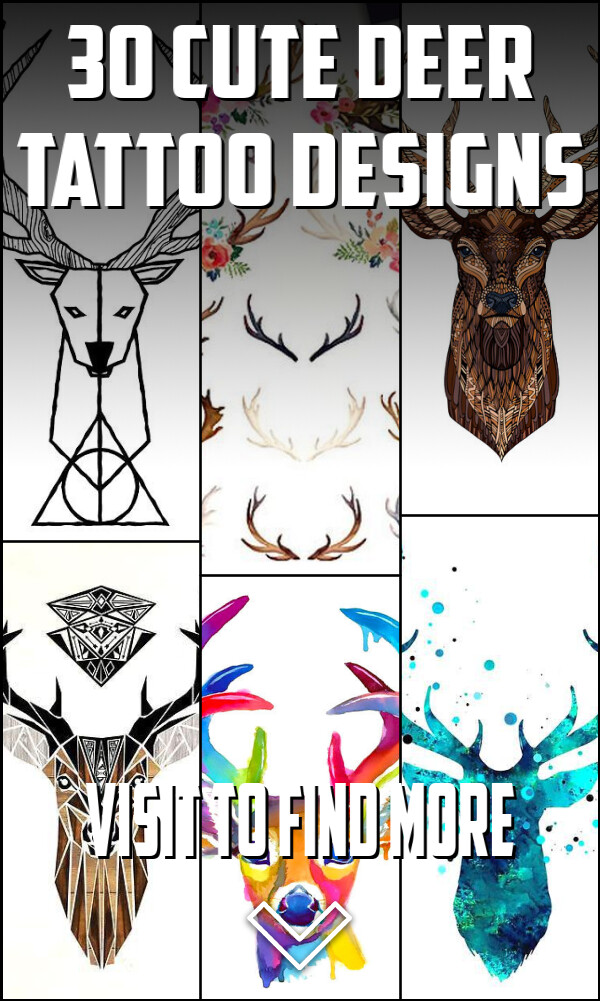 30 Cute Deer Tattoo Designs