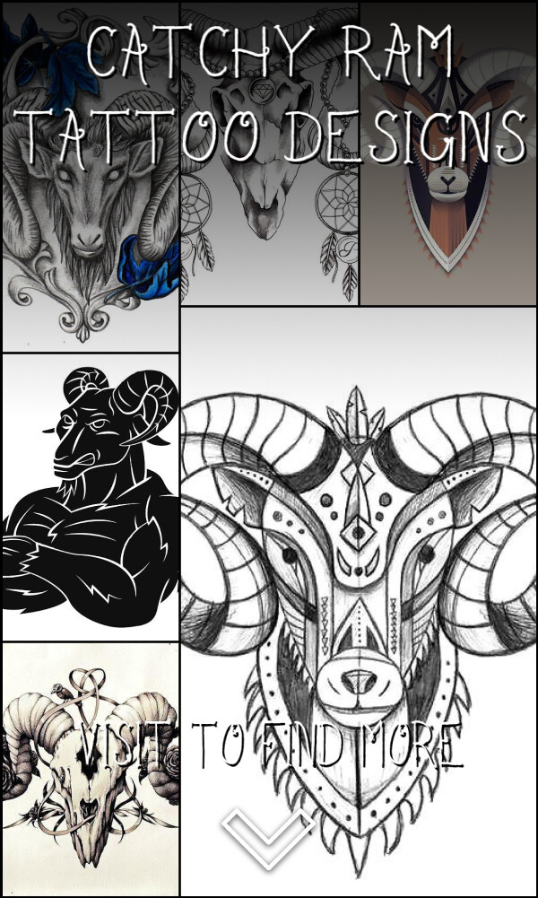 17 Catchy Ram Tattoo Designs