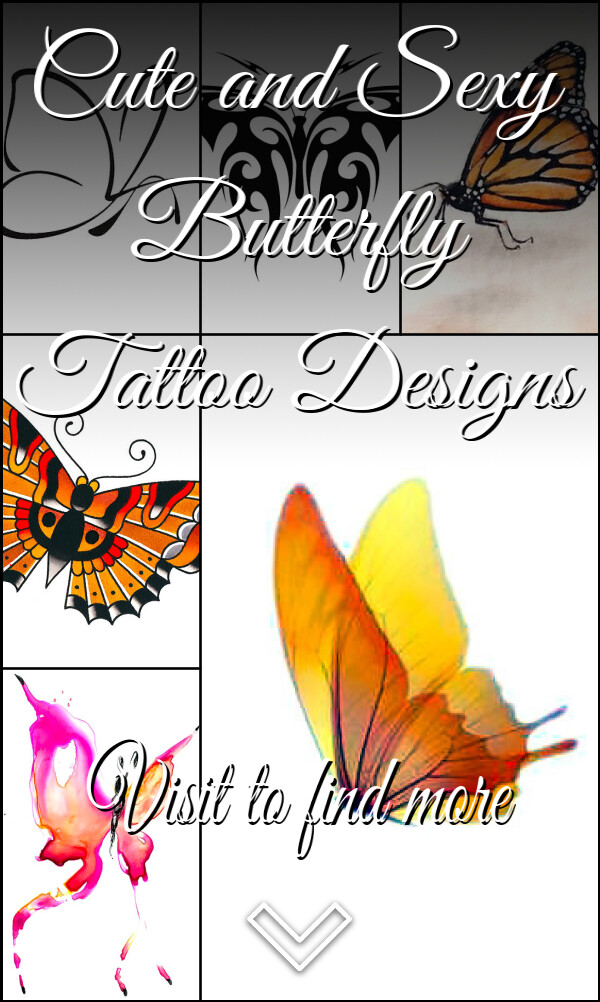 Cute and Sexy Butterfly Tattoo Designs