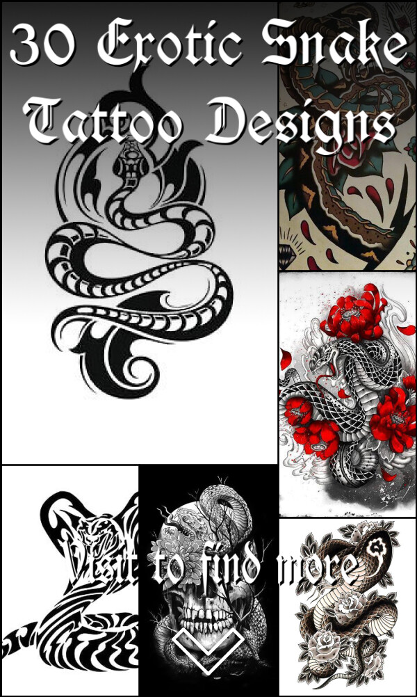 30 Exotic Snake Tattoo Designs