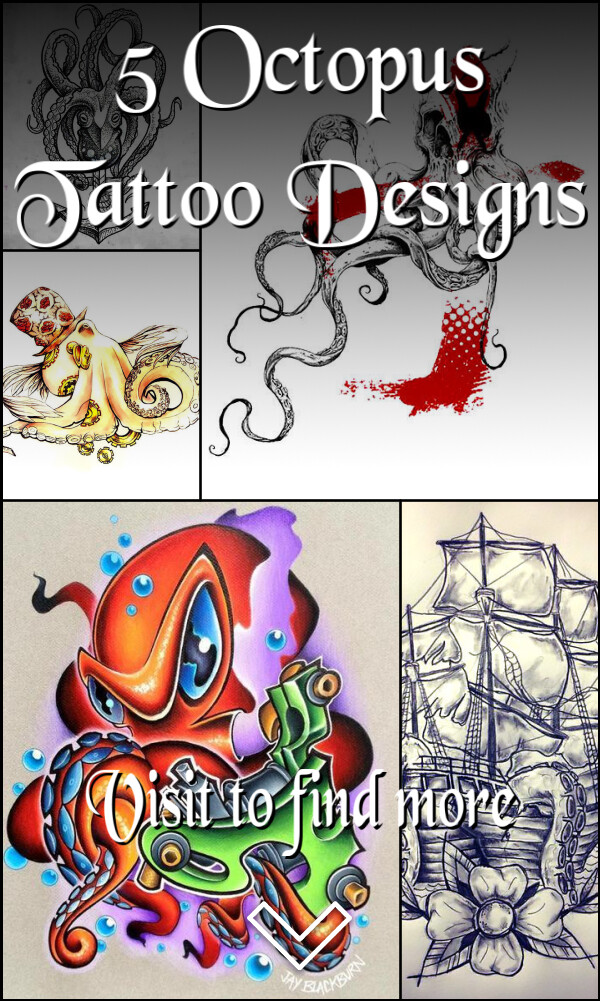 5 Octopus Tattoo Designs