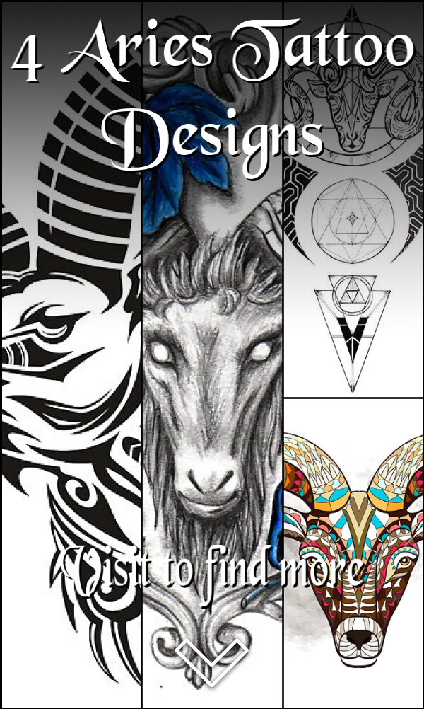 4 Aries Tattoo Designs