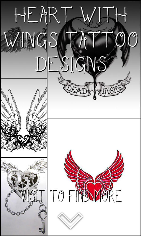 5 Heart with Wings Tattoo Designs