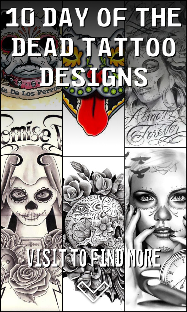 10 Day of the Dead Tattoo Designs