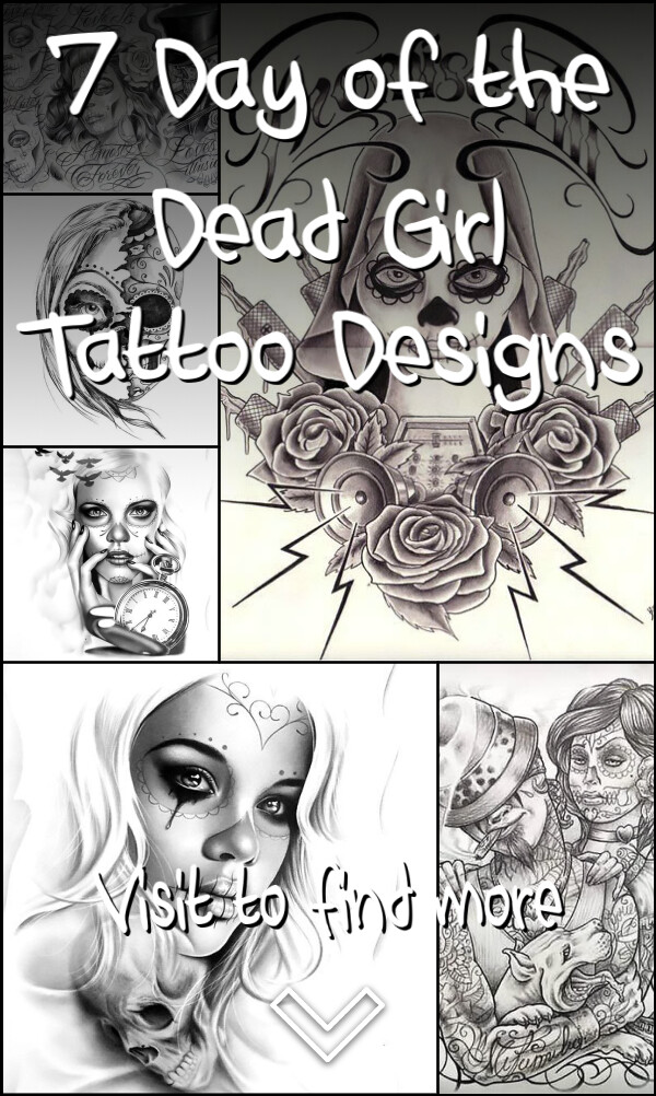 7 Day of the Dead Girl Tattoo Designs