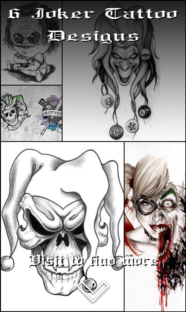 6 Joker Tattoo Designs