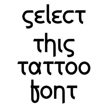 Grec Tattoo Font
