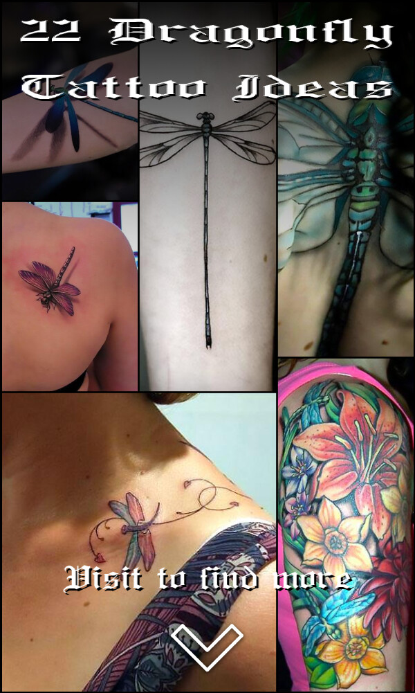 22 Dragonfly Tattoo Ideas