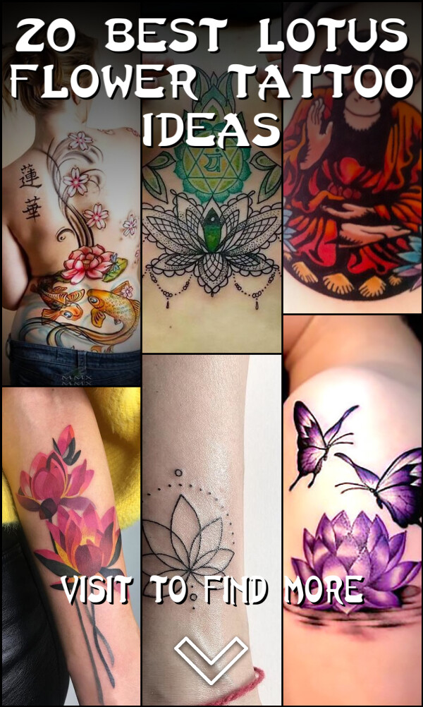 20 Best Lotus Flower Tattoo Ideas