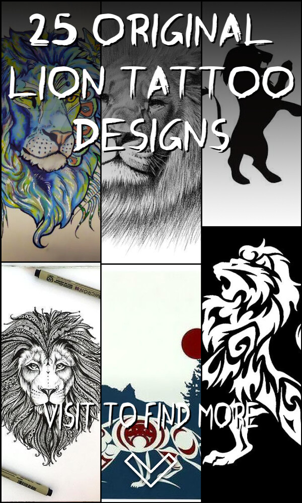 25 Original Lion Tattoo Designs