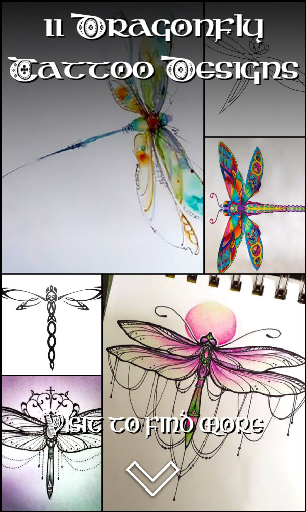 11 Dragonfly Tattoo Designs