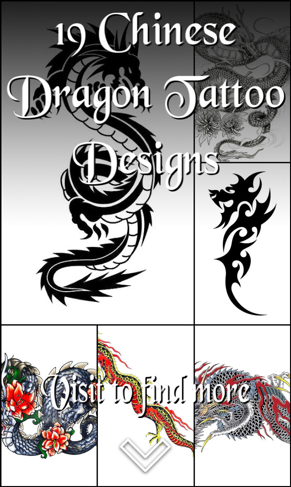 19 Chinese Dragon Tattoo Designs