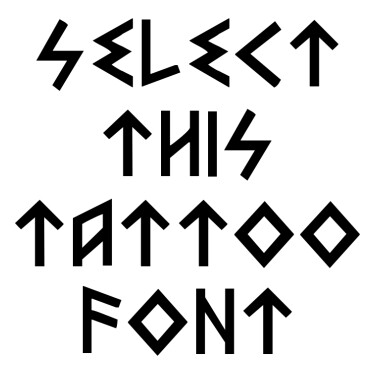 Heorot Tattoo Font