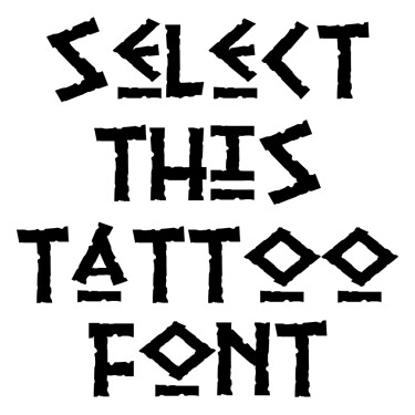 Pythia Tattoo Font