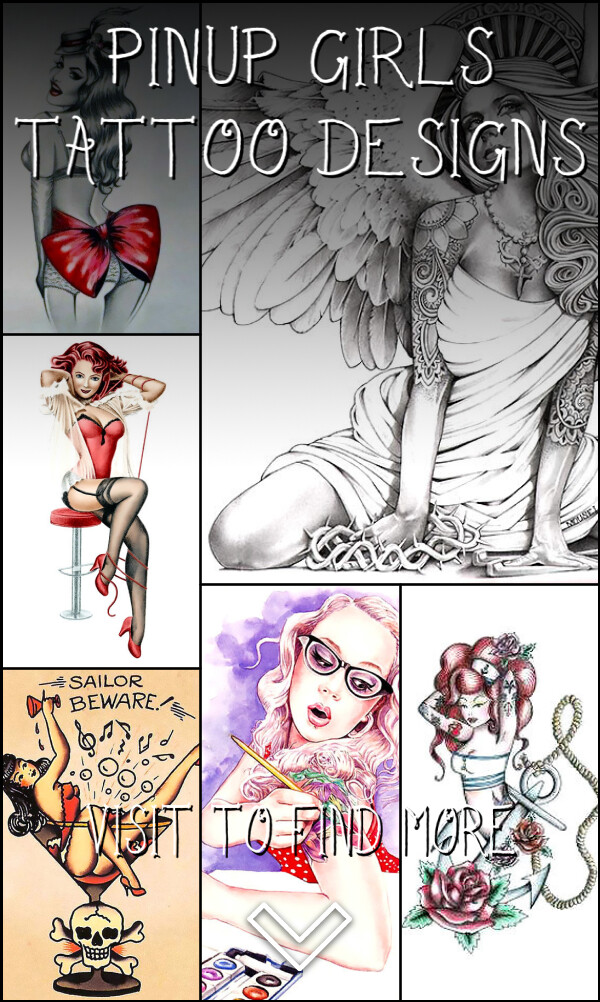 15 Pinup Girls Tattoo Designs