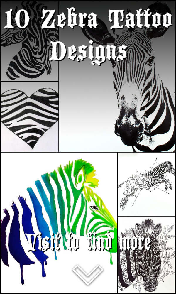 10 Zebra Tattoo Designs