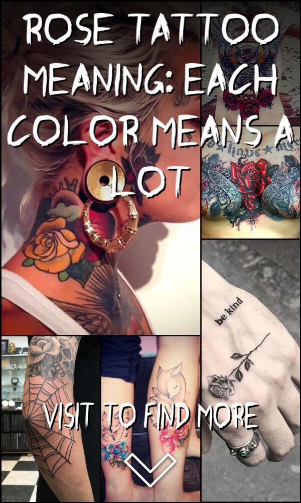 Rose Tattoo Meaning: Each Color Means a Lot