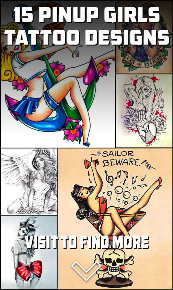 15 Pinup Girls Tattoo Designs