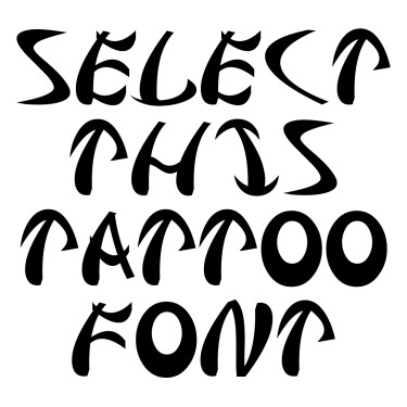 Samurai Tattoo Font