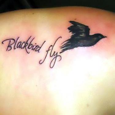 Blackbird Fly Tattoo