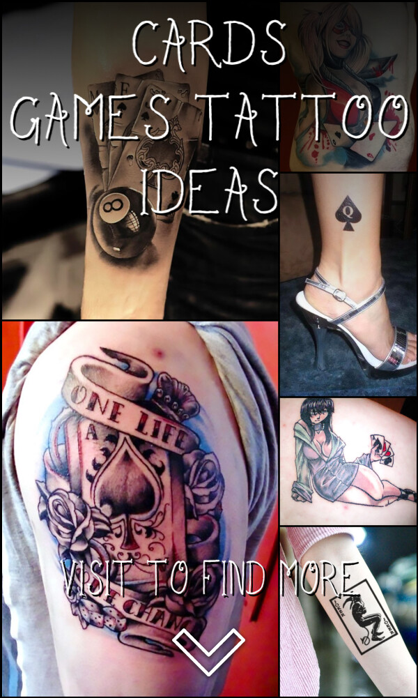 20 Cards & Games Tattoo Ideas