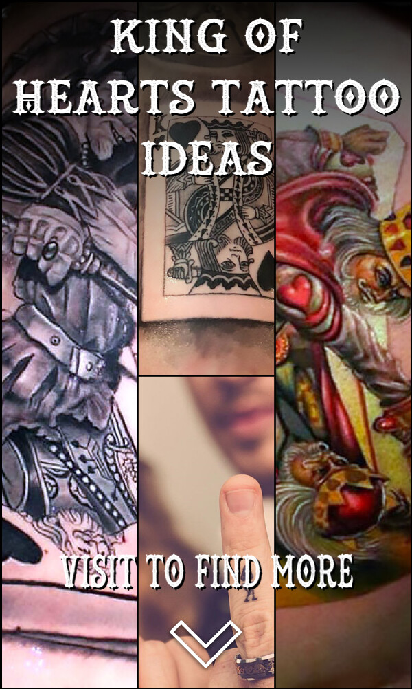4 King of Hearts Tattoo Ideas
