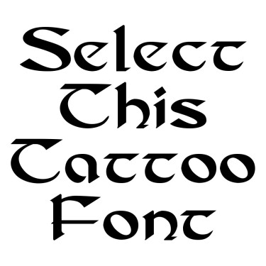 DS Celtic Tattoo Font